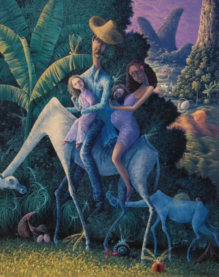 De la serie Retratos de familia, 2005. Óleo sobre tela. 100 x 80cm